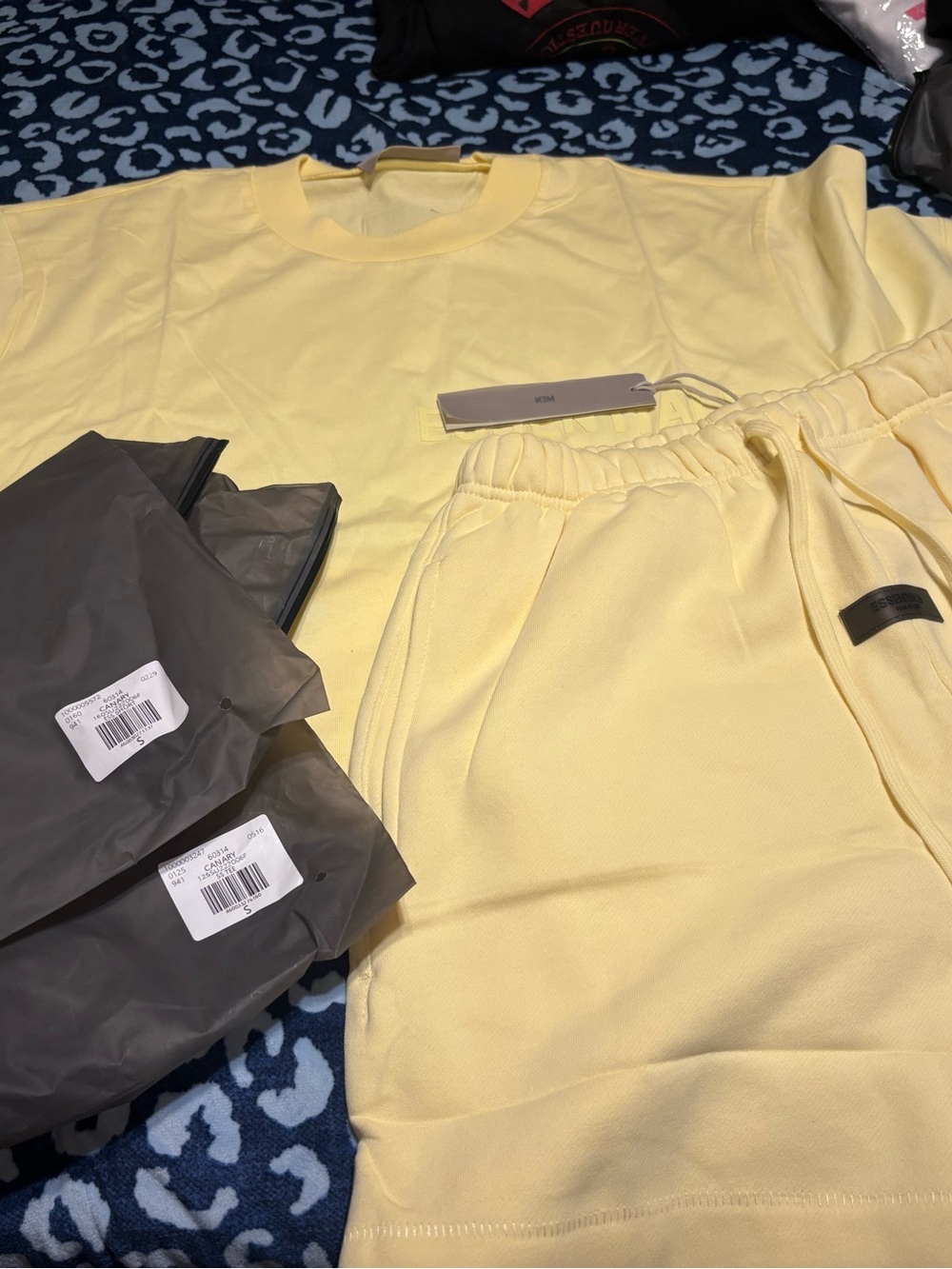 Men's Yellow Canary Fear Of God Essentials S